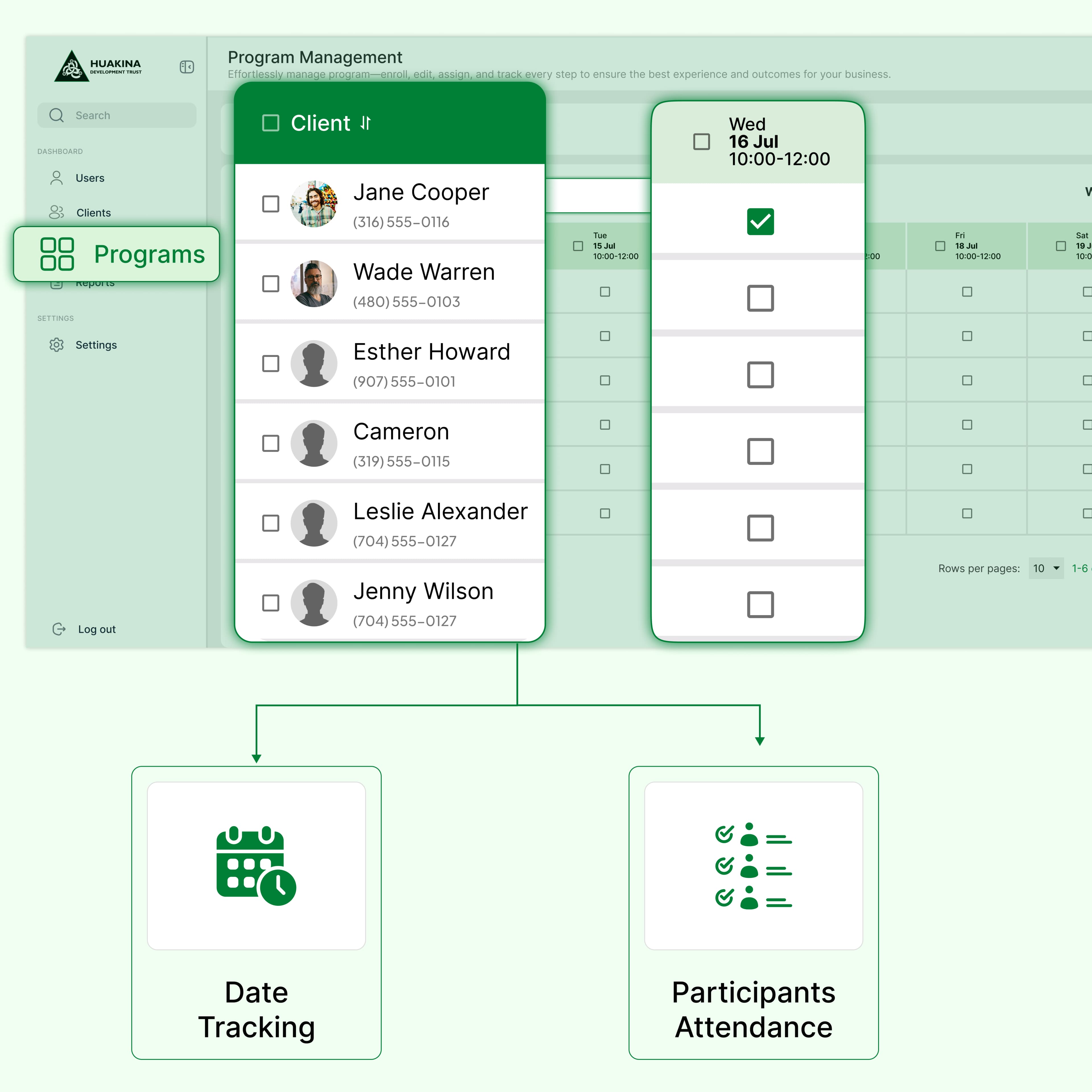 Attendance Tracking with Date-Wise Visibility